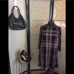 Tiana B. Multi- Plaid dress